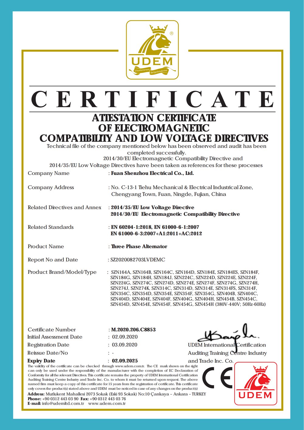 C8853 LVD EMC